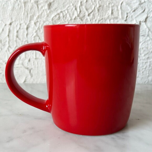 Starbucks Red Mug Green Mermaid Logo - 2020 Starbucks Coffee Cup 12 fl oz - Picture 3 of 6